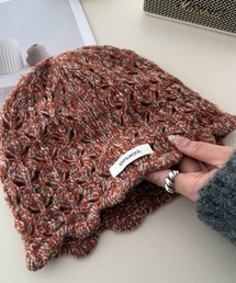 Ritzy（リッツィー）の「100% ウールパインクロス編みニットキャップ（ニットキャップ/ビーニー）」