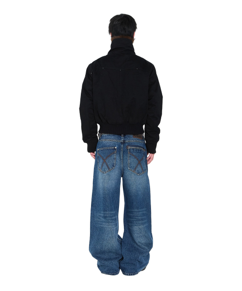 AAKAM（アーカム）の「Double Zippered Denim Pants (Blue)（デニムパンツ・レディース・その他・1/2）」の13枚目の写真