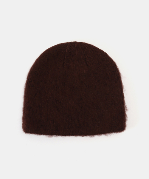 B.C STOCK（ベーセーストック）の「シャギービーニー（ニットキャップ/ビーニー・レディース・チャコールグレー/ブラウン/ホワイト・FREE）」の3枚目の写真