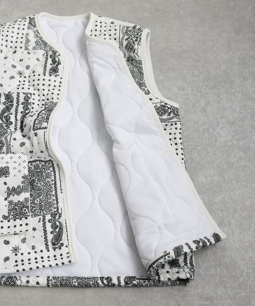 antiqua(アンティカ)の「【STCH】中綿ベスト(ベスト・レディース・ブラック/ホワイト・LXL/ML)」の7枚目の写真