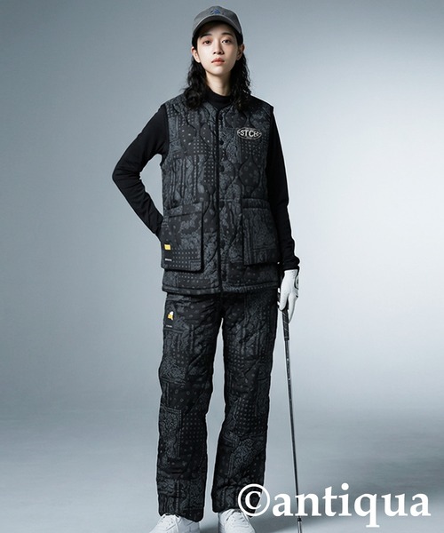 antiqua(アンティカ)の「【STCH】中綿ベスト(ベスト・レディース・ブラック/ホワイト・LXL/ML)」の10枚目の写真