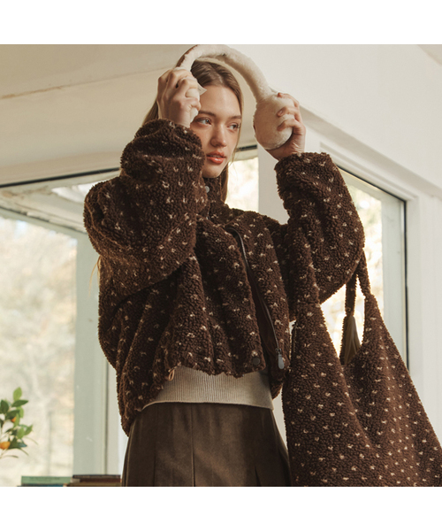 ZEROSTREET(ゼロストリート)の「テディフリースジップアップ / ブラウン(その他アウター・レディース・ブラウン・SMALL/MEDIUM)」の1枚目の写真