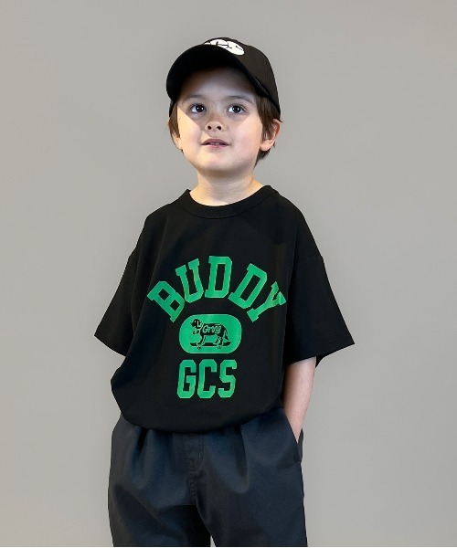 GROOVY COLORS（グルービーカラーズ）の「PTT Drawstrings Tee（Tシャツ/カットソー・キッズ・ブラック・125/115）」の4枚目の写真