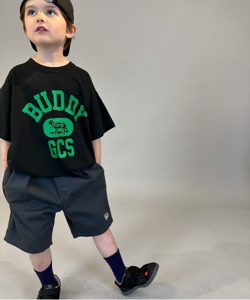 GROOVY COLORS（グルービーカラーズ）の「PTT Drawstrings Tee（Tシャツ/カットソー・キッズ・ブラック・125/115）」の5枚目の写真