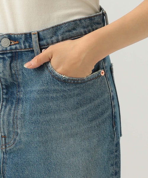 BAYFLOW（ベイフロー）の「ダメージワイドデニム（デニムパンツ・レディース・ライトブルー/インディゴブルー・SMALL/MEDIUM）」の15枚目の写真