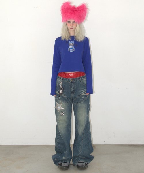 KATER(カーター)の「Kater Moji Long Sleeve - BLUE(Tシャツ/カットソー・レディース・その他・SMALL/MEDIUM)」の4枚目の写真