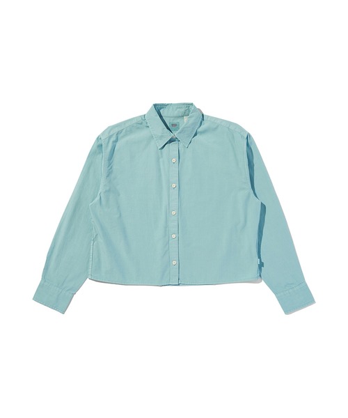 Levi's(リーバイス)の「Levi's/リーバイス クロップド ハーリーシャツ(シャツ/ブラウス・レディース・ブルー・M/S/XS)」の3枚目の写真