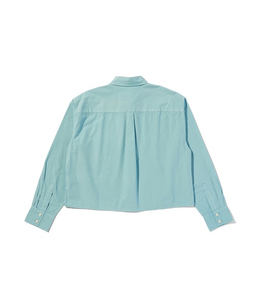 Levi's(リーバイス)の「Levi's/リーバイス クロップド ハーリーシャツ(シャツ/ブラウス・レディース・ブルー・M/S/XS)」の4枚目の写真