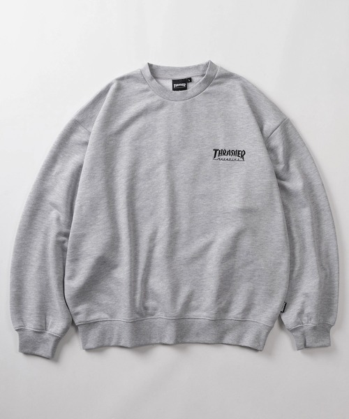 THRASHER(スラッシャー)の「【70】【THRASHER/スラッシャー】マガジンプリント 裏毛 クルーネックスウェット/バックプリント/ワンポイントロゴ(スウェット・メンズ・ブラック/アッシュグレー/ブラウン・M/L/XL)」の4枚目の写真