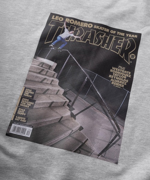 THRASHER(スラッシャー)の「【70】【THRASHER/スラッシャー】マガジンプリント 裏毛 クルーネックスウェット/バックプリント/ワンポイントロゴ(スウェット・メンズ・ブラック/アッシュグレー/ブラウン・M/L/XL)」の11枚目の写真
