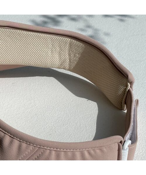 J.JANE(ジェイジェーン)の「ロゴラインカラーサンキャップ (Beige)(サンバイザー・レディース・ベージュ・FREE)」の7枚目の写真