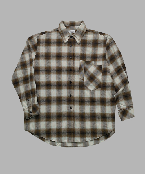 Double Check Shirt Brown