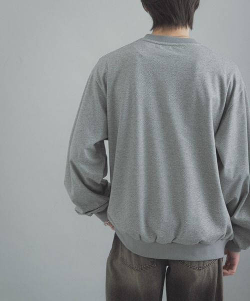 SENSE OF PLACE by URBAN RESEARCH（センスオブプレイスバイアーバンリサーチ）の「ライトカットメルトンVネックプルオーバー（Tシャツ/カットソー・メンズ・グレー/アイボリー/ブラック・MEDIUM/LARGE）」の19枚目の写真