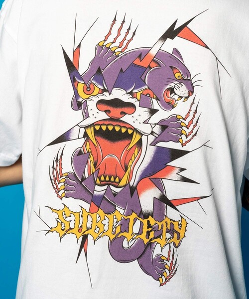 Subciety(サブサエティ)の「Panther tee(Tシャツ/カットソー・メンズ・ホワイト/ブラック・SMALL/MEDIUM/LARGE/X-LARGE/XX-LARGE)」の19枚目の写真