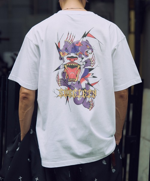 Subciety(サブサエティ)の「Panther tee(Tシャツ/カットソー・メンズ・ホワイト/ブラック・SMALL/MEDIUM/LARGE/X-LARGE/XX-LARGE)」の2枚目の写真