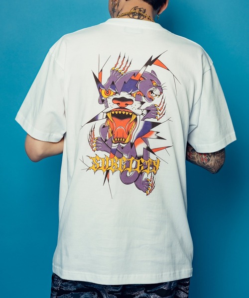 Subciety(サブサエティ)の「Panther tee(Tシャツ/カットソー・メンズ・ホワイト/ブラック・SMALL/MEDIUM/LARGE/X-LARGE/XX-LARGE)」の10枚目の写真