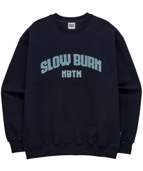NOTHINGISBETTERTHANME(ナッシングイズベターザンミー)の「DENIM LETTERING SWEATSHIRT_navy(スウェット・メンズ・その他・M/L)」の2枚目の写真