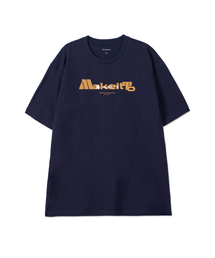 [BOLD LETTERING] CREW NECK TEE_NAVY
