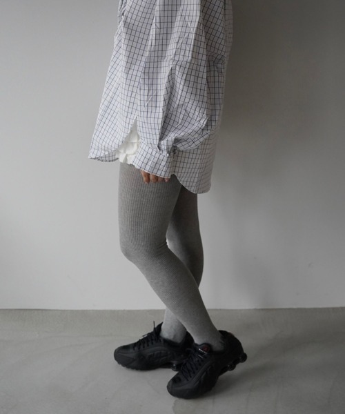 SANSeLF(サンセルフ)の「【SANSeLF】シンプルコットンタイツ saa25a242(タイツ/ストッキング・レディース・ホワイト/グレー・FREE)」の9枚目の写真