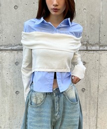 3.3 Field Trip  | 3.3 Field Trip／シャツオフショルニット(ニット/セーター)