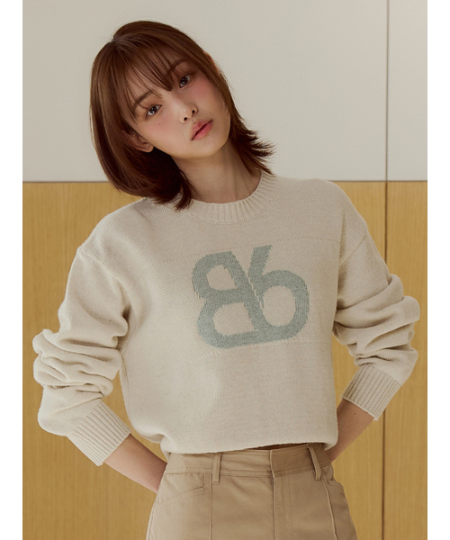 Bb' BENETTON(ビーフラットベネトン)の「ビッグビビニットプルオーバー(クリーム)(ニット/セーター・レディース・その他・S/M)」の5枚目の写真