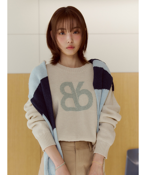 Bb' BENETTON(ビーフラットベネトン)の「ビッグビビニットプルオーバー(クリーム)(ニット/セーター・レディース・その他・S/M)」の6枚目の写真