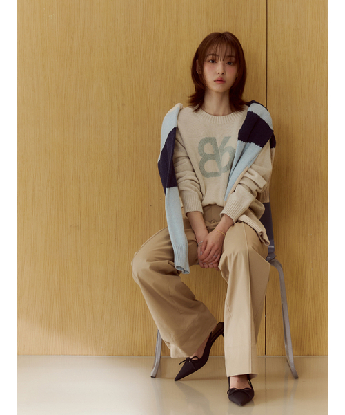 Bb' BENETTON(ビーフラットベネトン)の「ビッグビビニットプルオーバー(クリーム)(ニット/セーター・レディース・その他・S/M)」の7枚目の写真