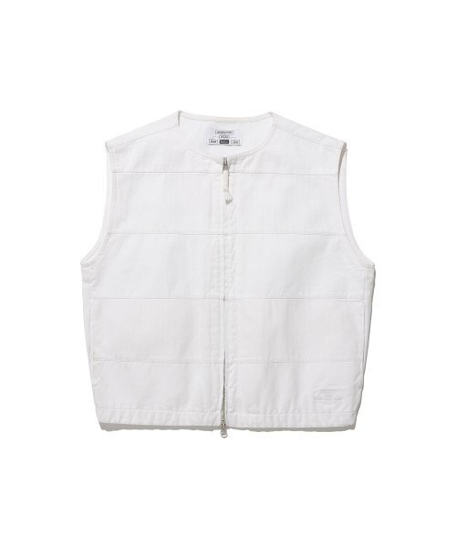 NICE GHOST CLUB(ナイスゴーストクラブ)の「FFATS GARMENTS DYED VEST_WHITE(NG2ESUB990A)(ベスト・レディース・その他・L/M/S)」の1枚目の写真