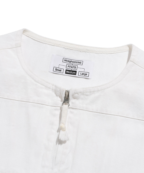 NICE GHOST CLUB(ナイスゴーストクラブ)の「FFATS GARMENTS DYED VEST_WHITE(NG2ESUB990A)(ベスト・レディース・その他・L/M/S)」の3枚目の写真