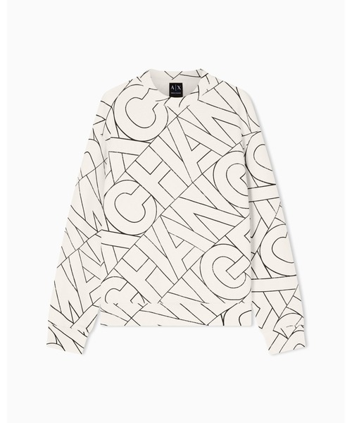 ARMANI EXCHANGE(アルマーニエクスチェンジ)の「【A|X アルマーニ エクスチェンジ】ダイアゴナルオールオーバーロゴ スウェットプルオーバー(スウェット・メンズ・アイボリー・LARGE/MEDIUM/SMALL/X-LARGE/X-SMALL/XX-LARGE)」の10枚目の写真
