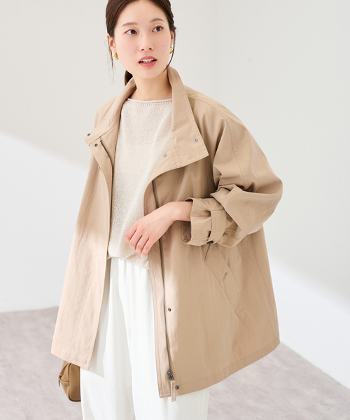 FRAMeWORK(フレームワーク)の「≪追加≫撥水テントラインコート(その他アウター・レディース・ネイビー/キャメル・36/38)」の14枚目の写真