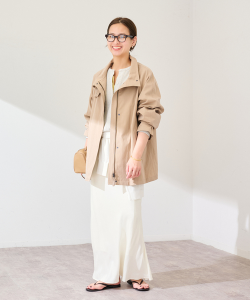 FRAMeWORK(フレームワーク)の「≪追加≫撥水テントラインコート(その他アウター・レディース・ネイビー/キャメル・36/38)」の12枚目の写真