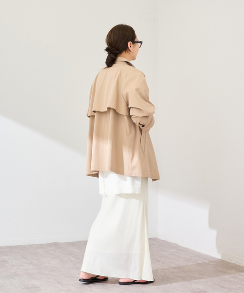 FRAMeWORK(フレームワーク)の「≪追加≫撥水テントラインコート(その他アウター・レディース・ネイビー/キャメル・36/38)」の11枚目の写真