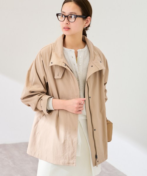 FRAMeWORK(フレームワーク)の「≪追加≫撥水テントラインコート(その他アウター・レディース・ネイビー/キャメル・36/38)」の10枚目の写真