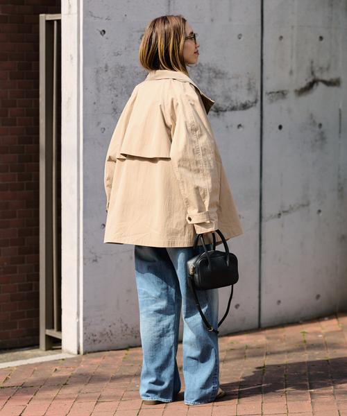 FRAMeWORK(フレームワーク)の「≪追加≫撥水テントラインコート(その他アウター・レディース・ネイビー/キャメル・36/38)」の8枚目の写真