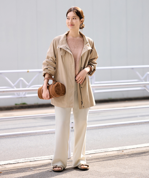 FRAMeWORK(フレームワーク)の「≪追加≫撥水テントラインコート(その他アウター・レディース・ネイビー/キャメル・36/38)」の6枚目の写真