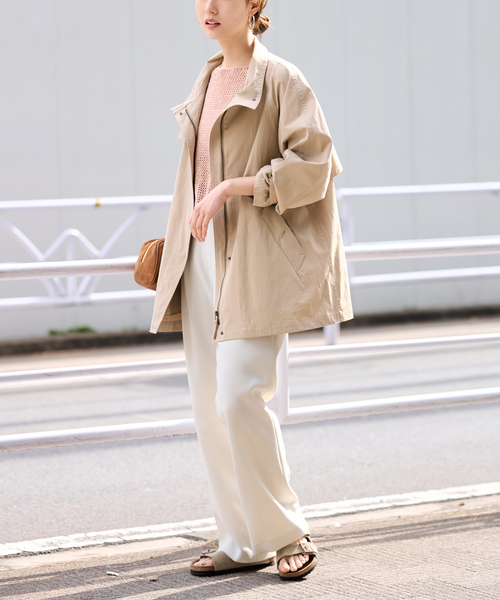 FRAMeWORK(フレームワーク)の「≪追加≫撥水テントラインコート(その他アウター・レディース・ネイビー/キャメル・36/38)」の7枚目の写真