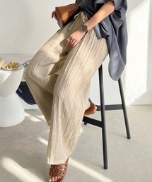 Classical Evon（クラシカルエヴォン）の「【Classical Evon】夏の主役。清涼感が魅力の一枚。シアー楊柳イージーパンツ(セットアップ可能)（その他パンツ）」