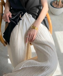 Classical Evon（クラシカルエヴォン）の「【Classical Evon】夏の主役。清涼感が魅力の一枚。シアー楊柳イージーパンツ(セットアップ可能)（その他パンツ）」