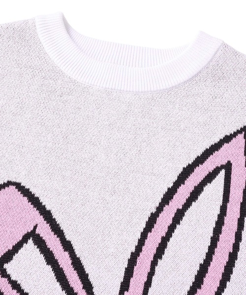 FTC（エフティーシー）の「SMOKING RABBIT SWEATER（ニット/セーター・メンズ・ホワイト/ブラック/ライトブルー・MEDIUM/LARGE/SMALL/X-LARGE）」の12枚目の写真