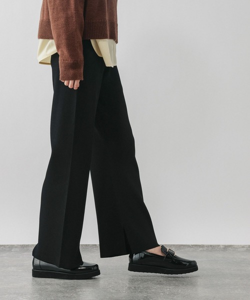 GLOBAL WORK（グローバルワーク）の「ニットリブパンツ/632949（その他パンツ・レディース・ブラウン/ブラック/アイボリー・LARGE/MEDIUM）」の8枚目の写真