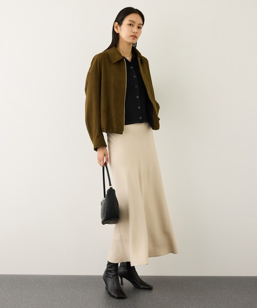 ROPE'（ロペ）の「ポロニットカーディガン/イージーケア（カーディガン/ボレロ・レディース・ブラック/ピンク/ベージュ・FREE）」の4枚目の写真