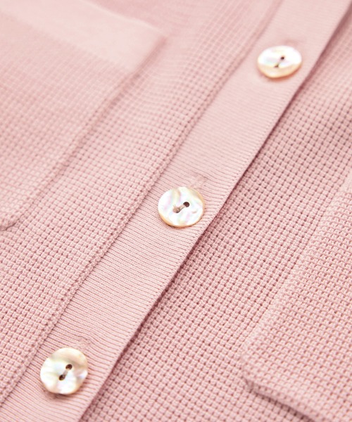 ROPE'（ロペ）の「ポロニットカーディガン/イージーケア（カーディガン/ボレロ・レディース・ブラック/ピンク/ベージュ・FREE）」の18枚目の写真