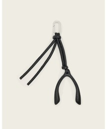 ALLSAINTS（オールセインツ）の「WISHBONE LEATHER KEYRING | WISHBONE レザー キーリング（キーホルダー）」