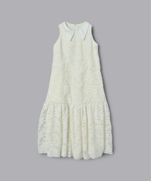 Olu.(オルドット)の「ビッグカラーレースバルーンワンピース(ワンピース・レディース・アイボリー/チャコールグレー/ブルー・0/1)」の18枚目の写真