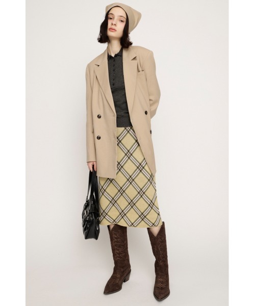 SLY(スライ)の「【2026SS新作】BOXY TAILORED JK ボクシーテーラードジャケット 春服(テーラードジャケット・レディース・ネイビー/ライトベージュ・FREE)」の7枚目の写真