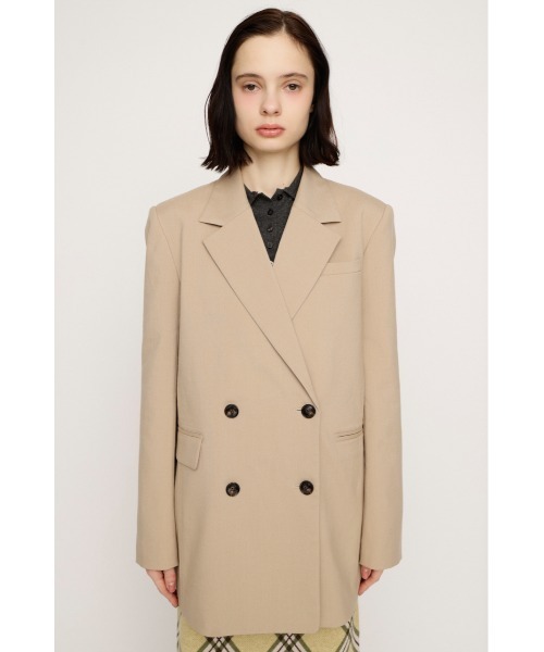 SLY(スライ)の「【2026SS新作】BOXY TAILORED JK ボクシーテーラードジャケット 春服(テーラードジャケット・レディース・ネイビー/ライトベージュ・FREE)」の9枚目の写真