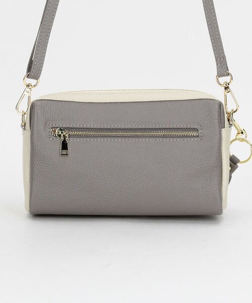 MICO COULIER（ミコクリエ）の「バイカラーレザーショルダーバッグ（ショルダーバッグ・レディース・オフホワイト/グレー・FREE）」の18枚目の写真