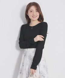 セール】ラメシアーリブトップス【洗濯機OK／接触冷感】（Tシャツ