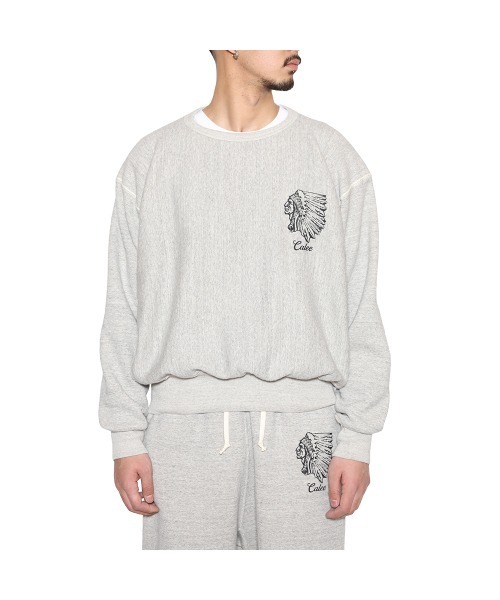 CALEE（キャリー）の「TOMPKIN’S LOOP TYPE 40’S CREWNECK SW（スウェット・メンズ・グレー/ブラック・MEDIUM/LARGE/X-LARGE）」の2枚目の写真